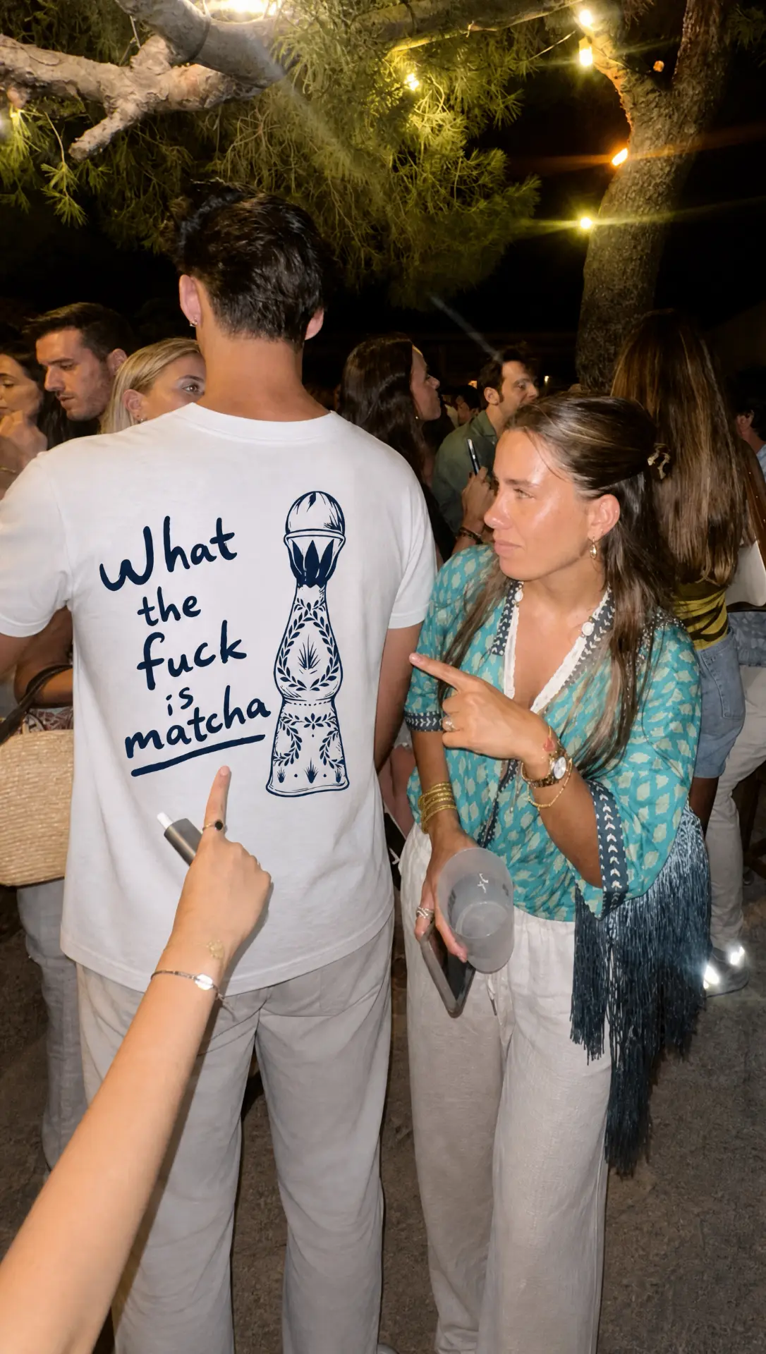 What the fuck is matcha tee at a string-light garden party